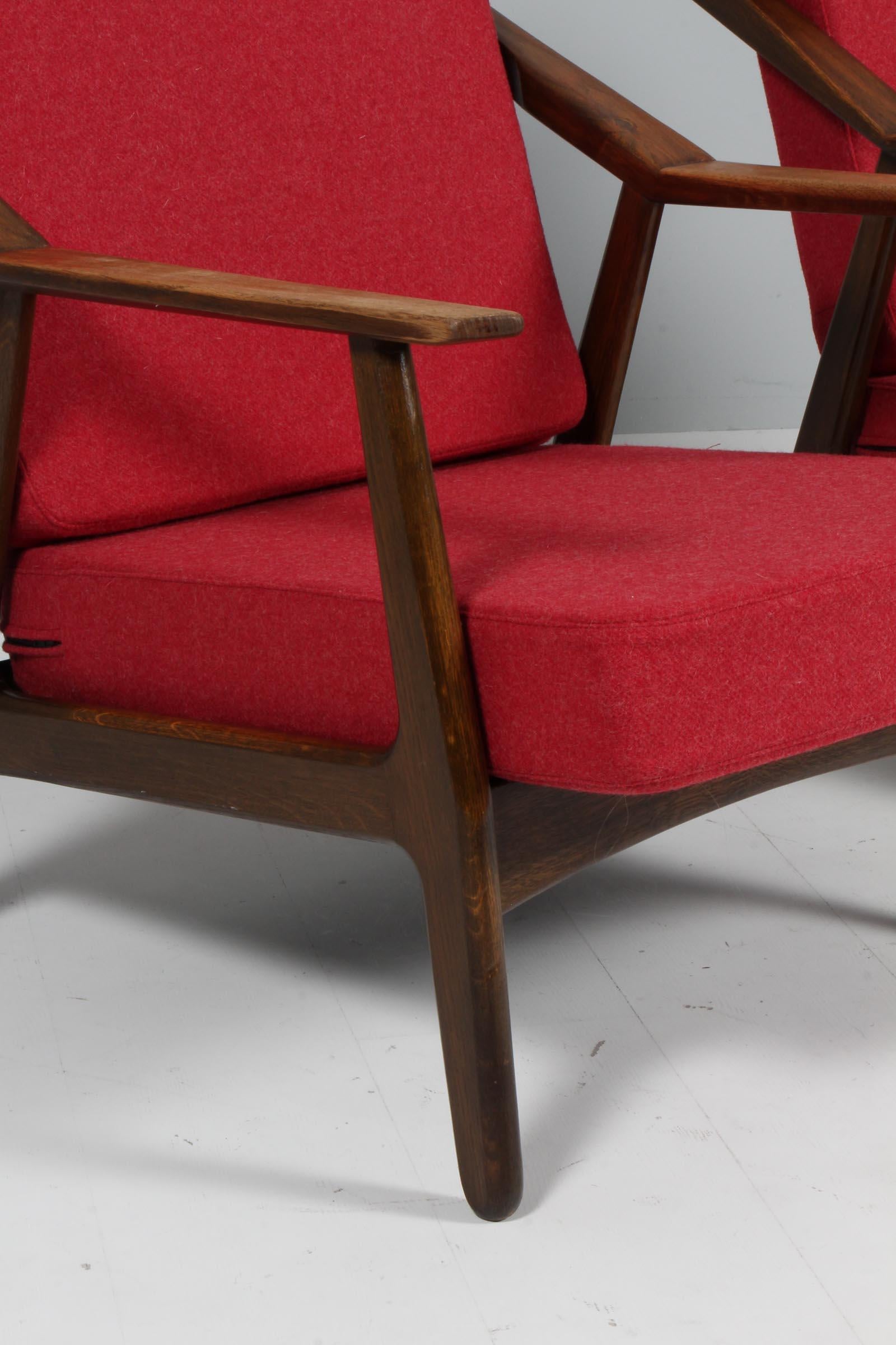 Danish H. Brockmann Petersen pair of Lounge Chairs For Sale