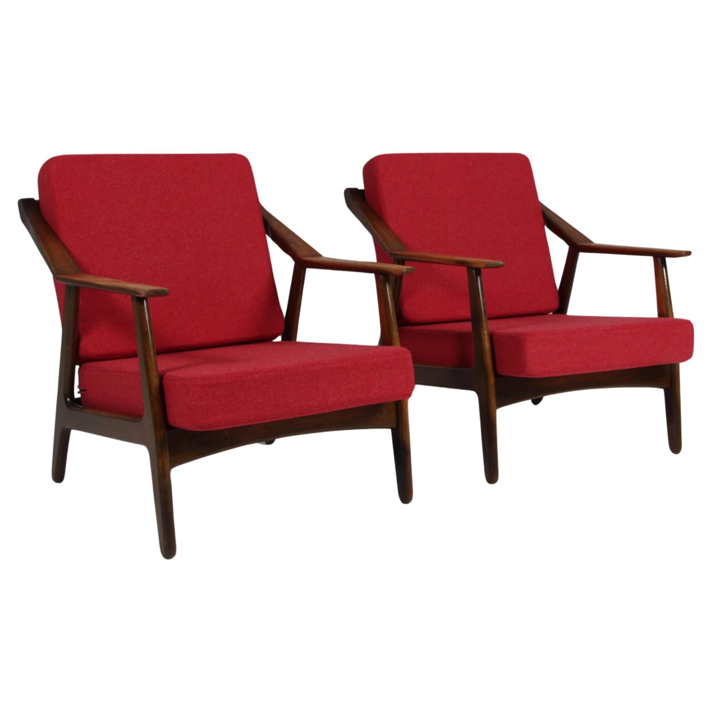 H. Brockmann Petersen pair of Lounge Chairs For Sale