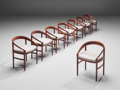 H. Brockmann Petersen Set of Eight '123' Dining Chairs
