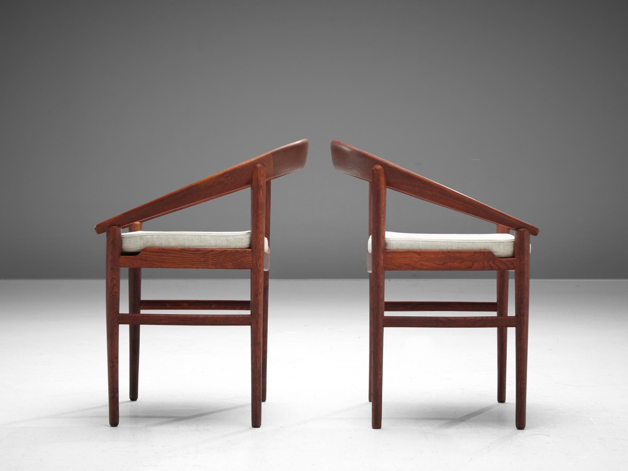 Fabric H. Brockmann Petersen Set of Eight '123' Dining Chairs