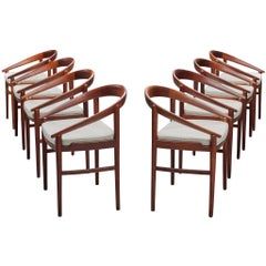 H. Brockmann Petersen Set of Eight '123' Dining Chairs