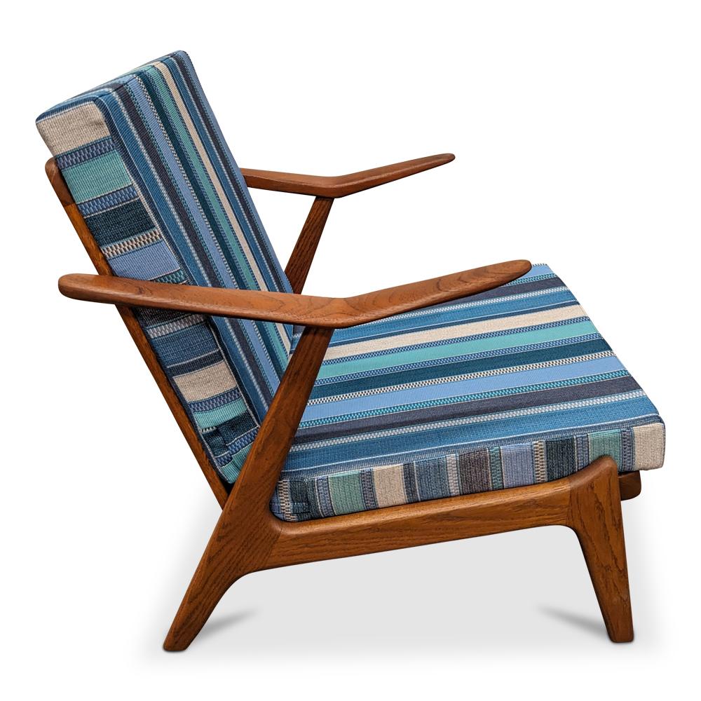 H Brockmann Petersen Vintage Danish Mid Century Teak Lounge Chair - 0823150 1