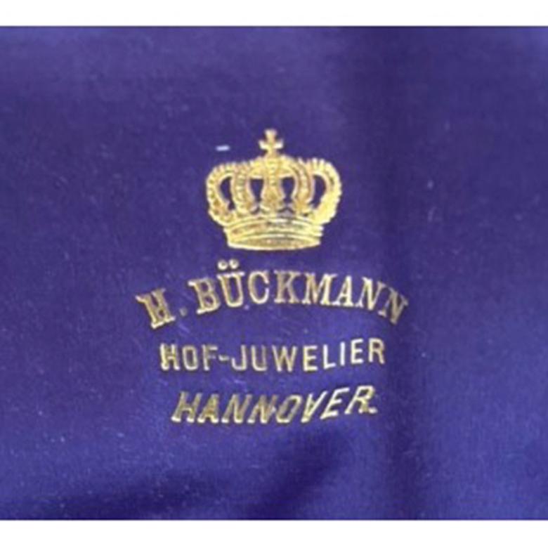 Edwardian H. Bückmann German Belle Époque Diamond, Silver and Gold Necklace, Circa 1905 For Sale