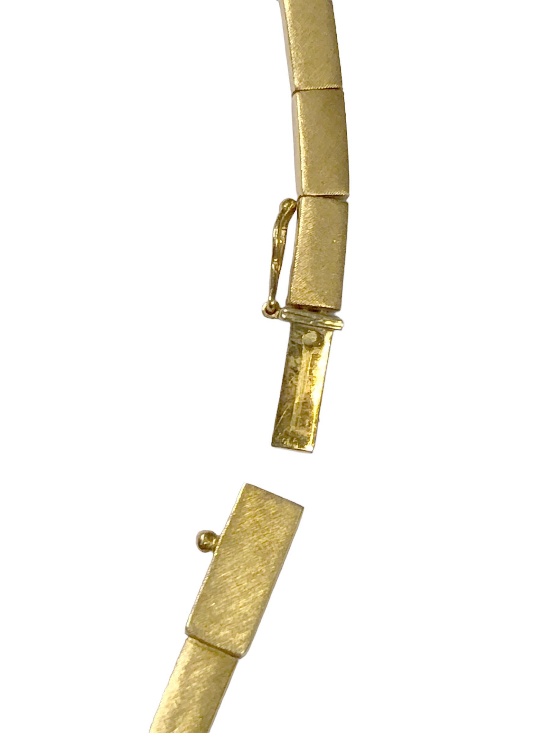 H. Burle Marx Große Halskette aus Gold und Topas mit Originalverpackungen aus der Mitte des Jahrhunderts im Angebot 3