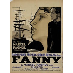 Original 1932 movie poster after H. Cerutti - Marcel Pagnol - Fanny - Cinema