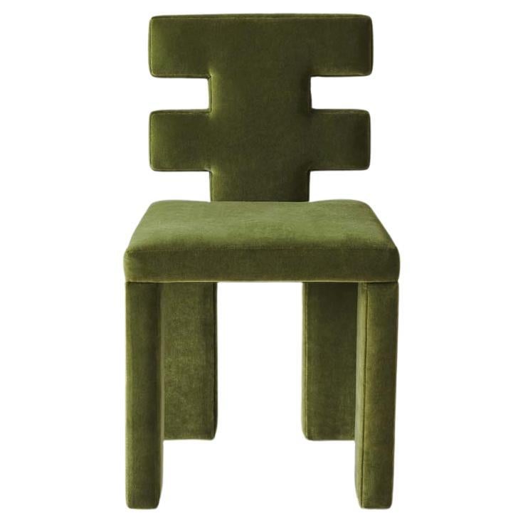 Tony Paul, Chair, Brass, Green Velvet, Rubel, America, 1954 at 1stDibs