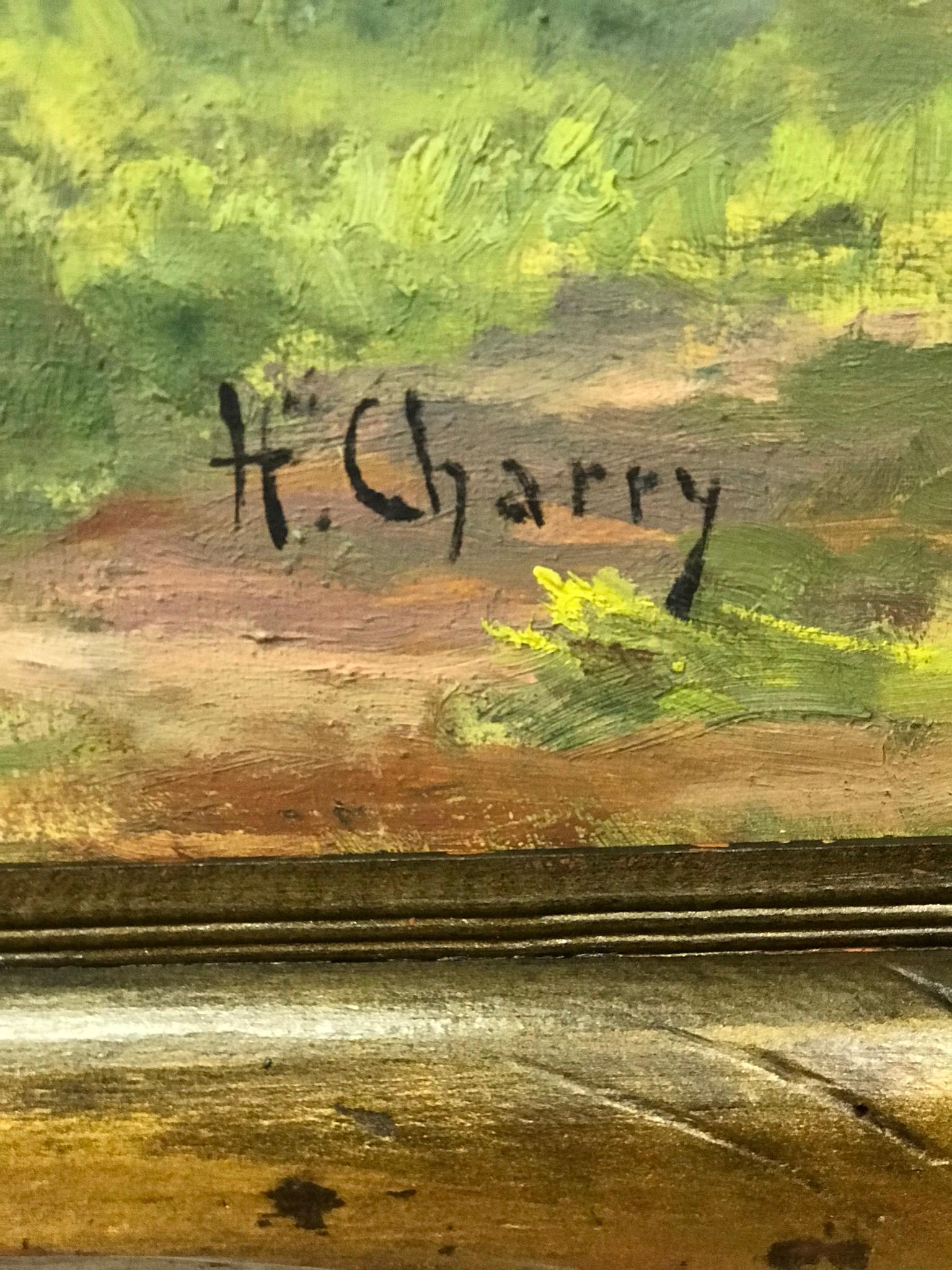 The picture is painted by the French painter and the sculptor H. Charry (Henri Marie Charry - 1878 - 1962) from the ages of impressionist. It is painted by the technique oil on the plywood. The frame has gentle scratches and there is a very weak