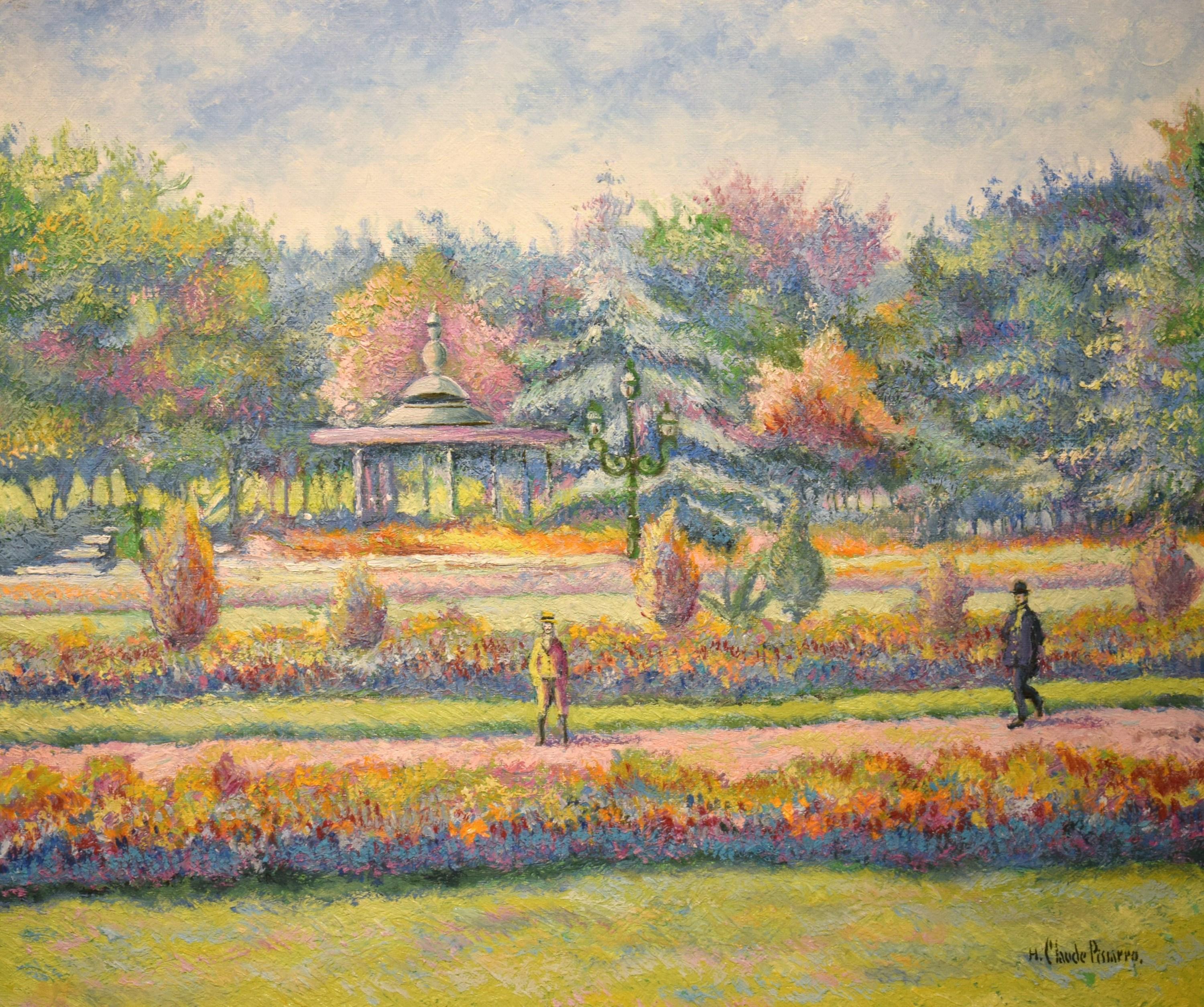 Belle saison au jardin Joudon, Oil on canvas by H. Claude Pissarro
Oil on canvas
46 x 55 cm (18 ¹/₈ x 21 ⁵/₈ inches)
Signed H. Claude Pissarro lower right

This work is accompanied by a certificate of authenticity from the artist.

Artist