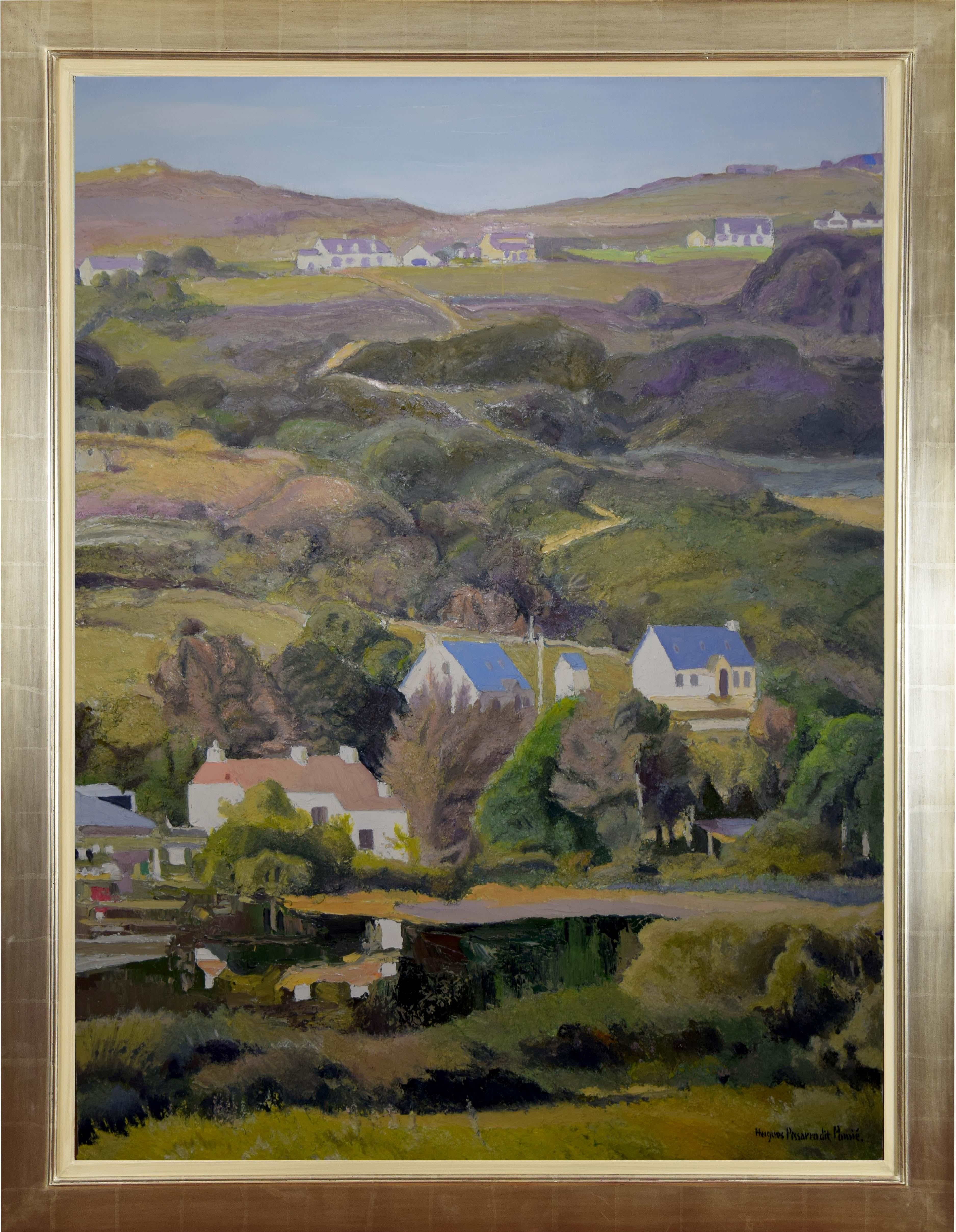 Jo & Jimmy Gallaher Bauernhof und Ober Clendra von H. Claude Pissarro, Öl auf Leinwand im Angebot 1