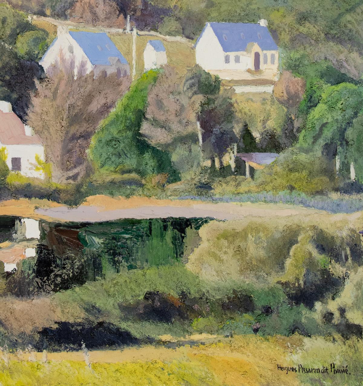 Jo & Jimmy Gallaher Bauernhof und Ober Clendra von H. Claude Pissarro, Öl auf Leinwand im Angebot 5