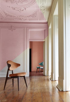 Contemporary  dining chair velvet upholstered chair designed by Sergio Prieto