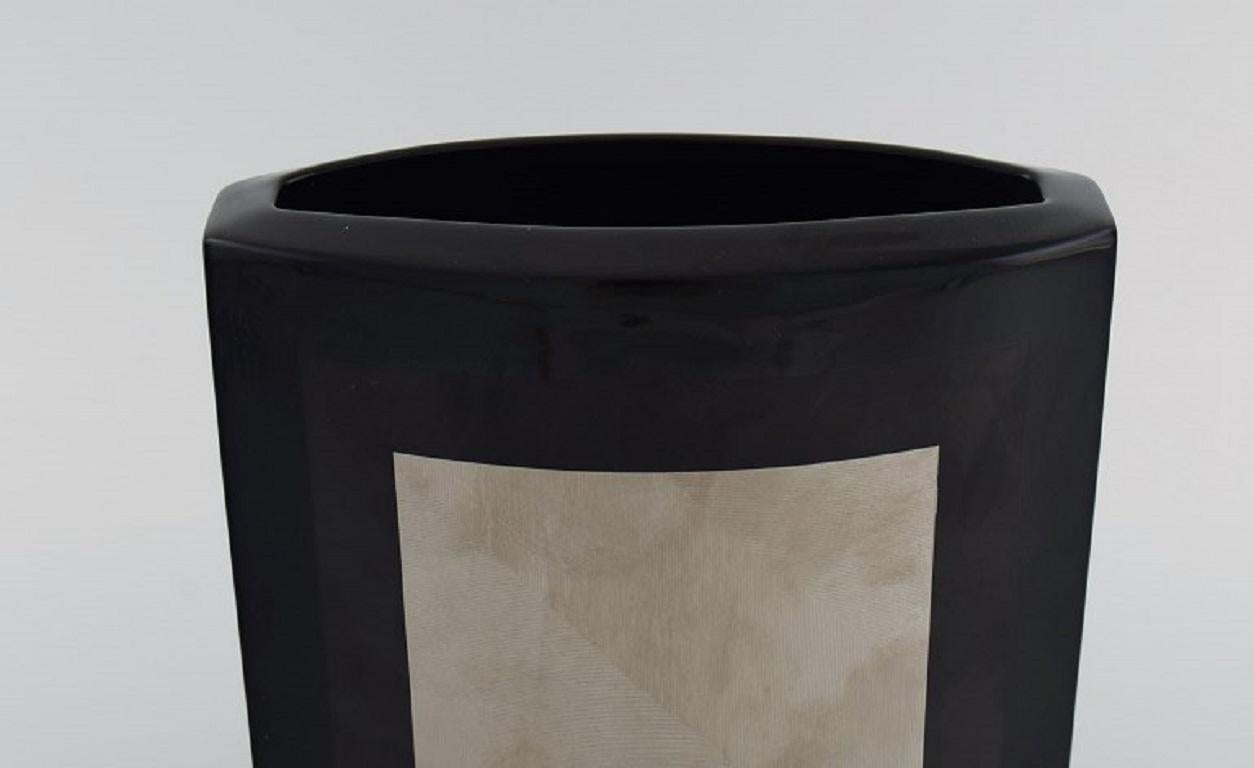 H. Dresler für Rosenthal, Große Vase aus handbemaltem Porzellan (Handbemalt) im Angebot