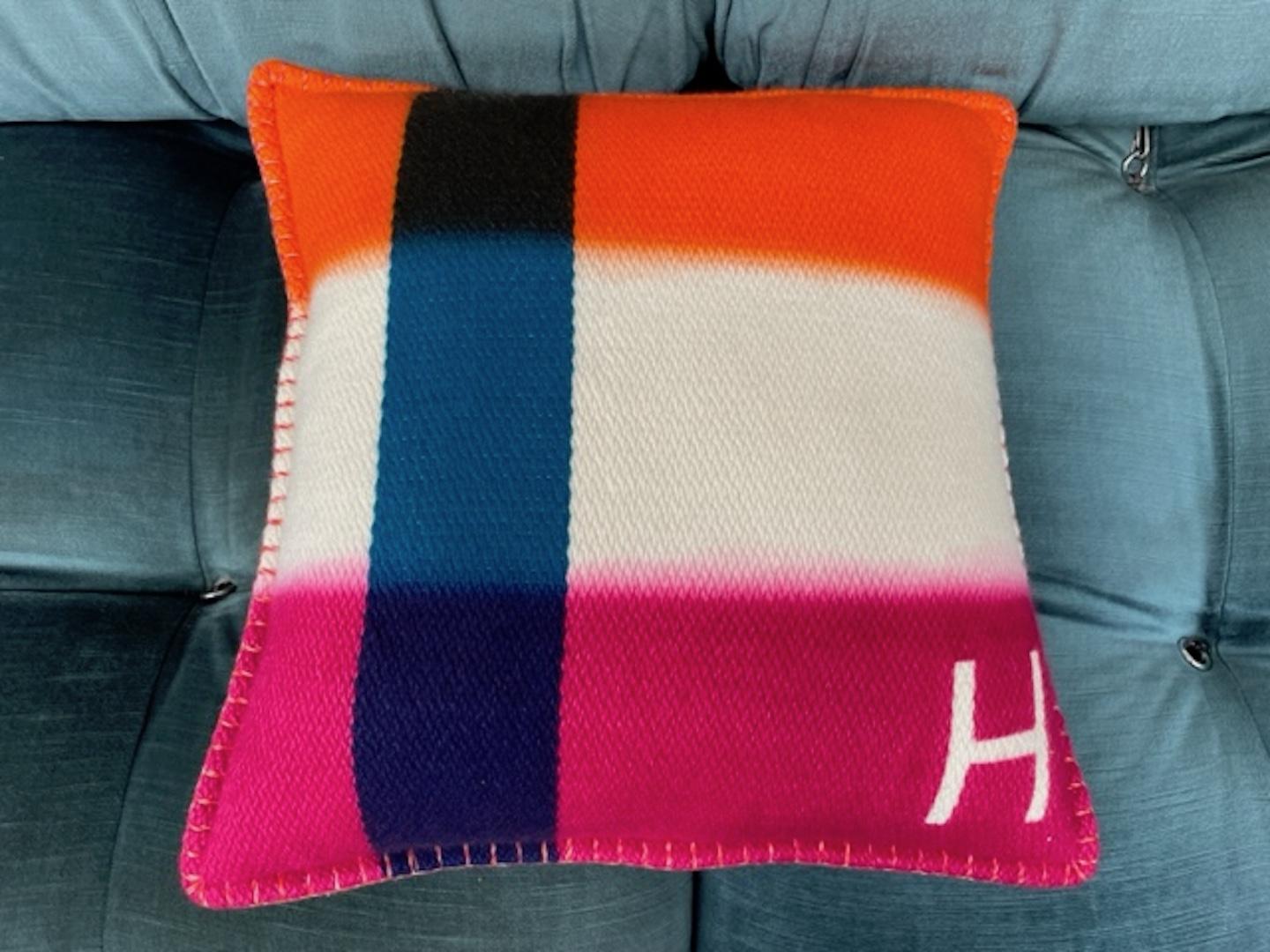 Contemporary H Dye Pillow by Hermès