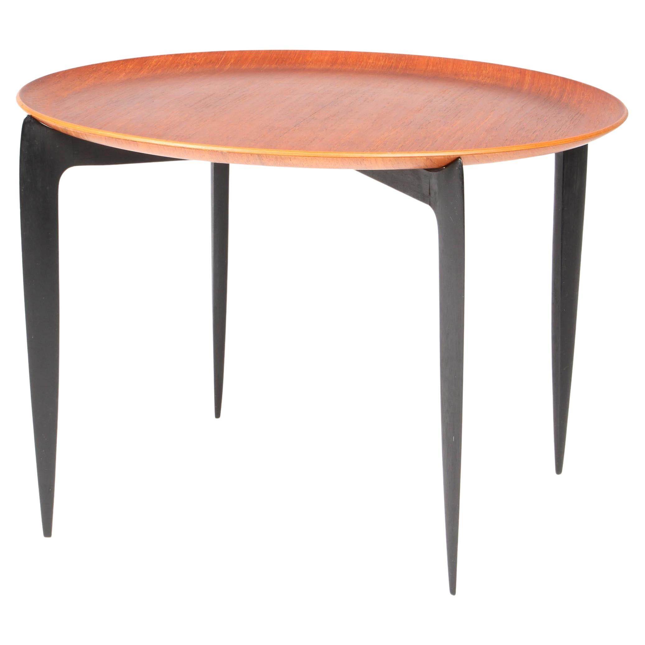 H. Engholm & Svend Åge Willumsen Tray Table of Teak, 1960s For Sale