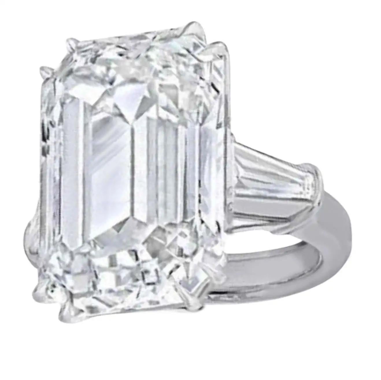 8 carat emerald cut diamond ring price