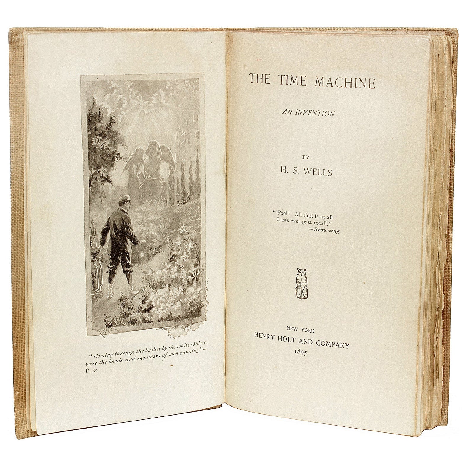 H. G. WELLS. Die Zeitmaschine. 1895 – ERSTE AMERIKANISCHE AUFLAGE, ERSTE AUSGABE im Angebot
