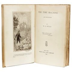 H. G. WELLS. The Time Machine. 1895 - FIRST AMERICAN EDITION FIRST ISSUE