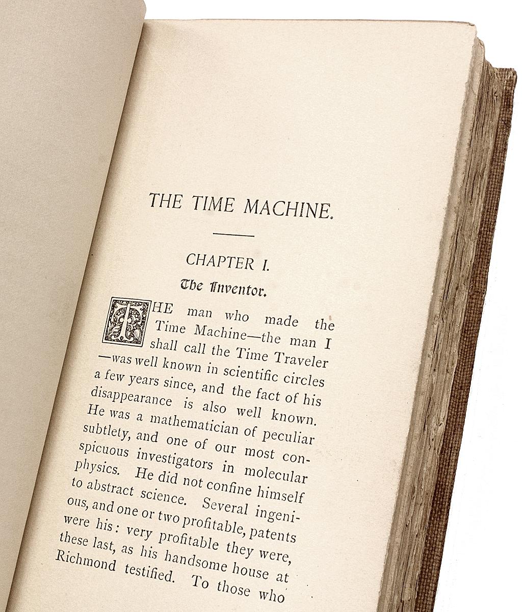 Fin du XIXe siècle H. G. Wells, The Time Machine, première édition américaine, premier numéro, 1895 en vente