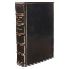 H. G. Wells, the War in the Air, First Edition, 1908, in a Fine Binding
