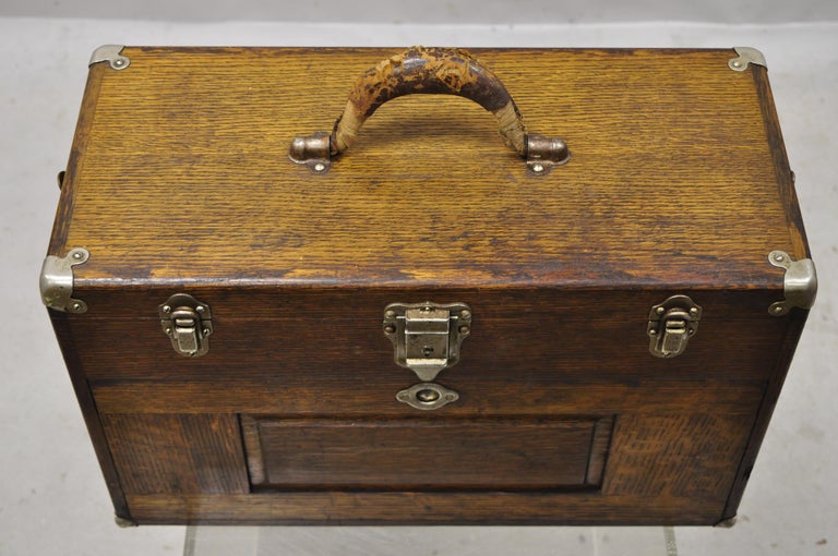 H. Gerstner & Sons Vintage Oak Wood Machinist Tool Chest Box – Bucks County  Estate Traders