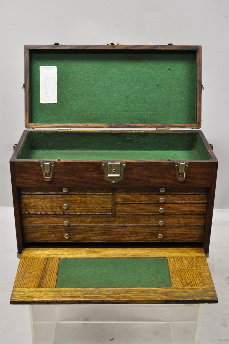 Sold at Auction: H. Gerstner & Sons Drawer Wood Machinist Tool Box Chest