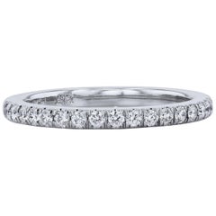 H & H 0.25 Carat Diamond Eternity Wedding Band Ring