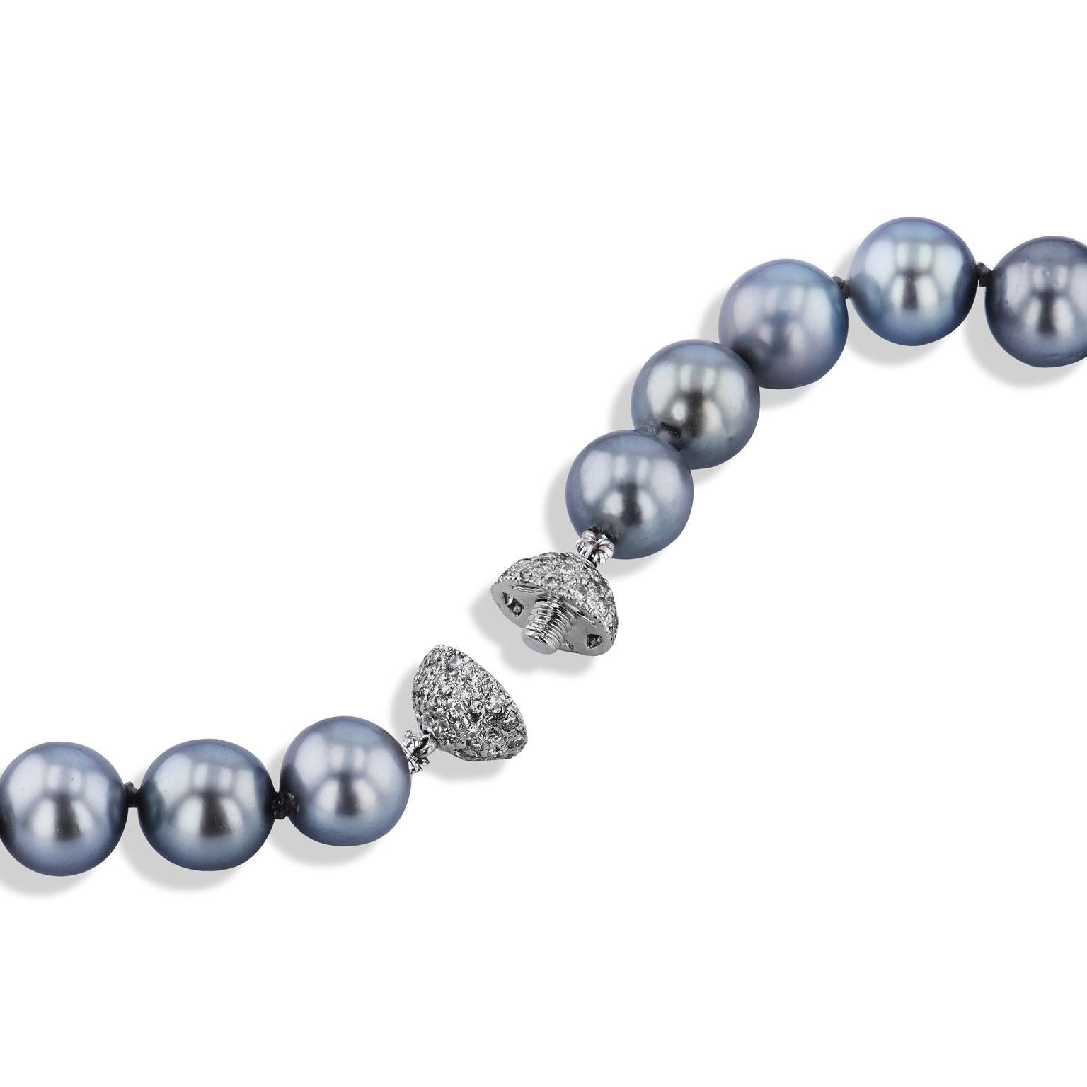 H & H Tahitian Pearl Necklace In Excellent Condition In Miami, FL