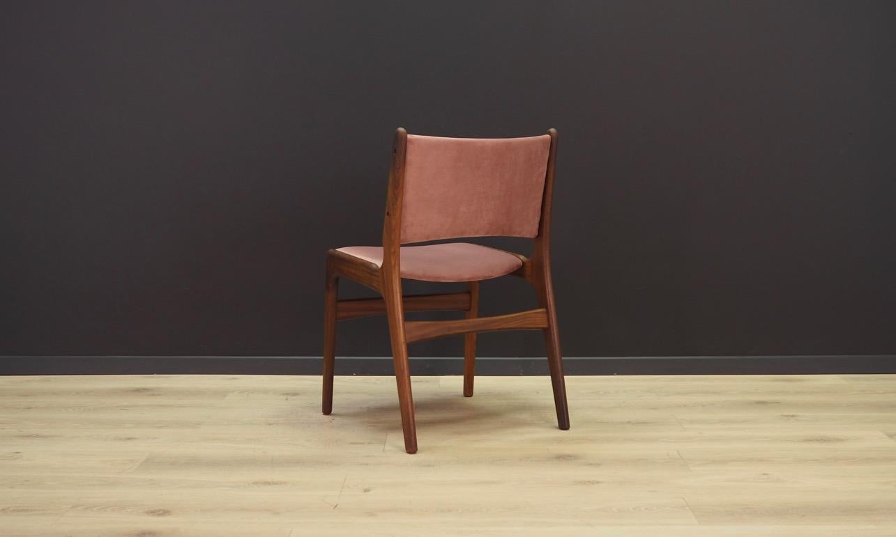 Velvet H. Kjaernulf Chairs Vintage Danish Design