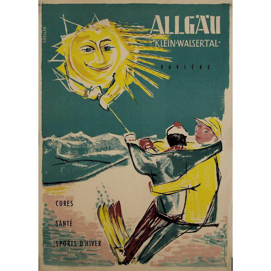 Circa 1950 original poster - Allgau Klein Walsertal - Bavière