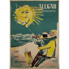 Circa 1950 original poster - Allgau Klein Walsertal - Bavière
