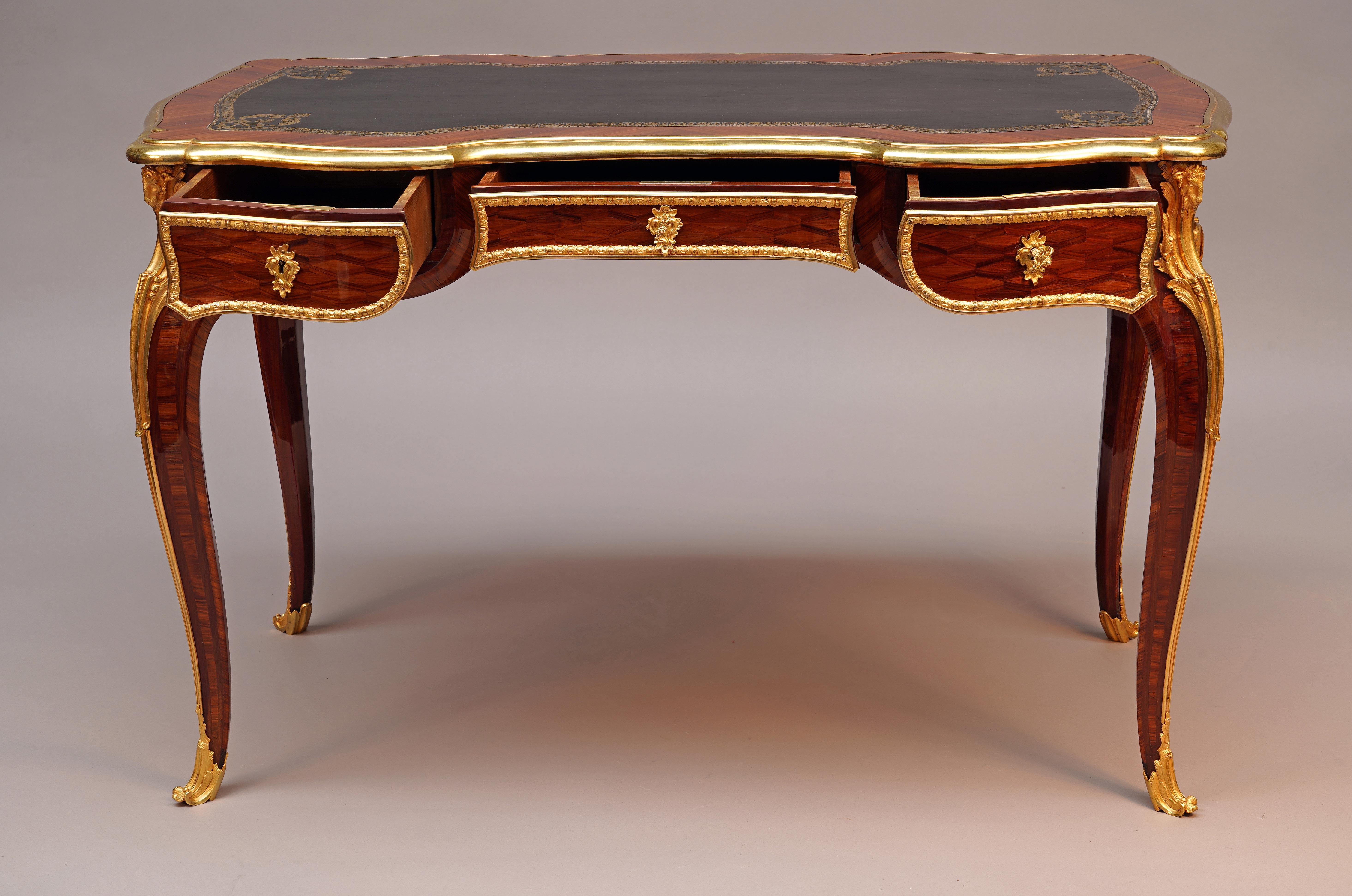 Bronze H.-L. Wassmus, Paire de bureaux, France, vers 1860 en vente