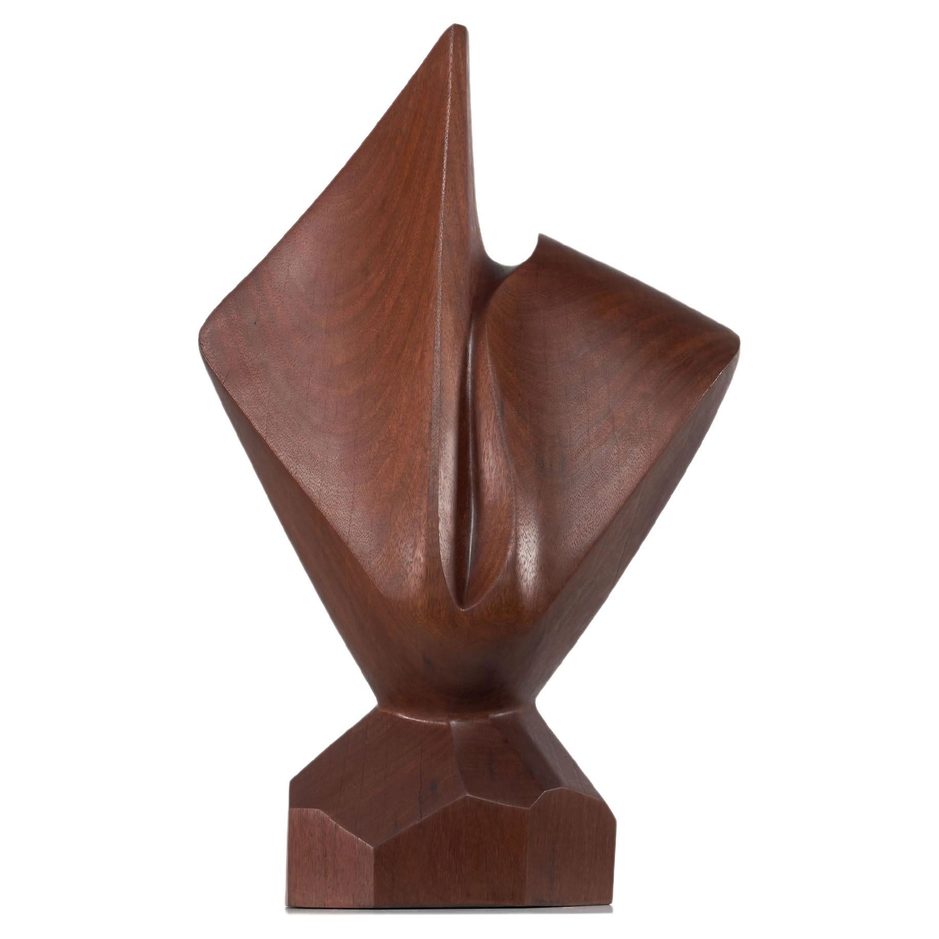 Abstrakte Kambala-Skulptur von H Louis Noel, Belgien 1989