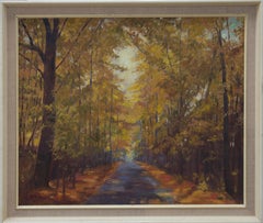 H. M. Dukens - Signed & Framed Contemporary Oil, Autumn Road