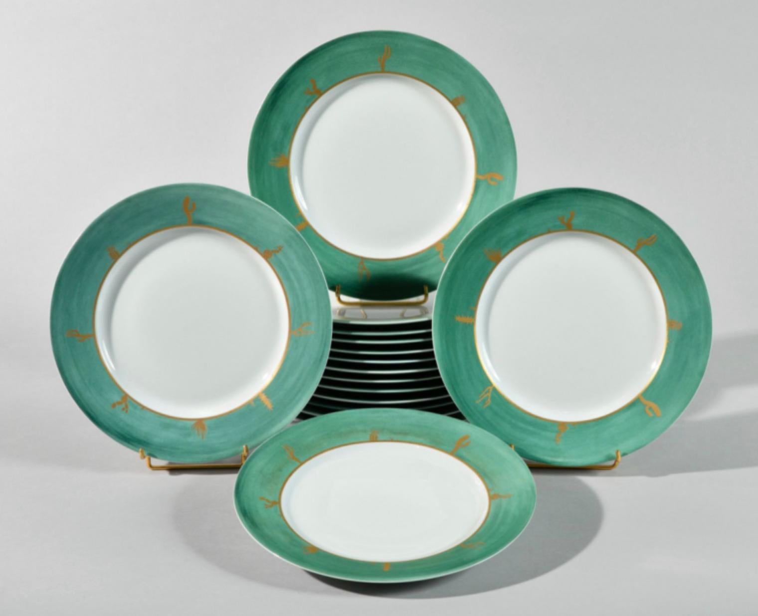 H. Mc CONNICO & DAUM, Cactus Service Set Porcelain In Excellent Condition In SAINT-OUEN-SUR-SEINE, FR
