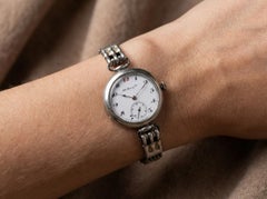 H. Moser & Cie x Alexander Fuld Russian Jubilee Silver Wristwatch (c. 1913)