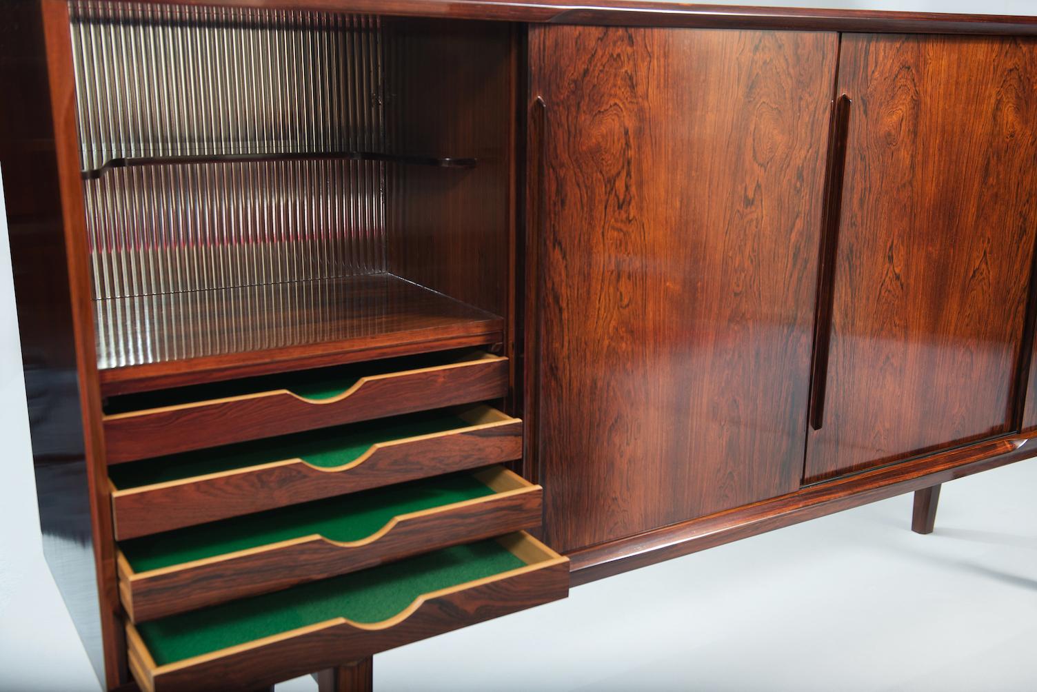 H. P. Hansen Mid-Century Modern rosewood sideboard.