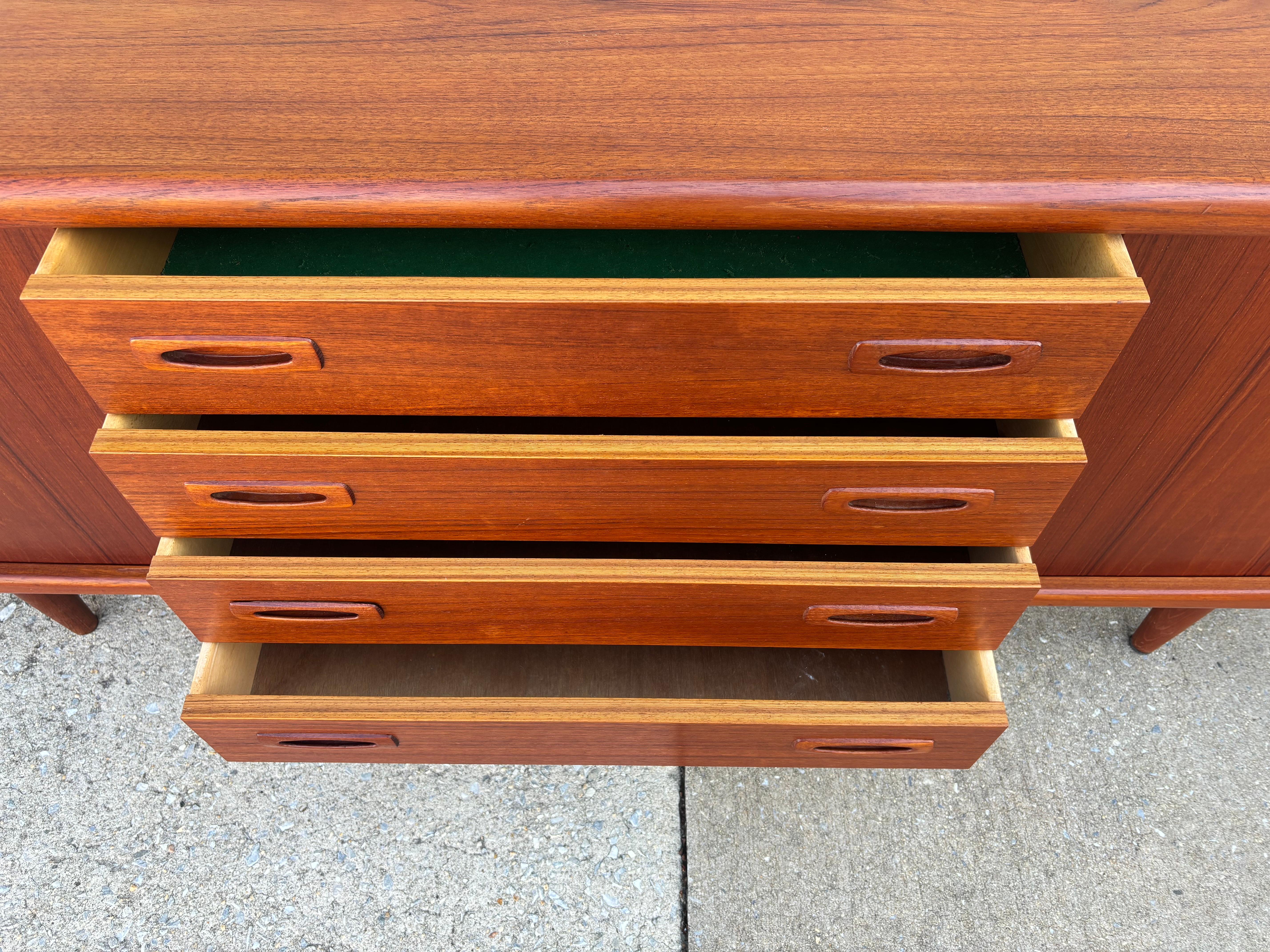 H. P. Hansen Teak Credenza For Sale 6