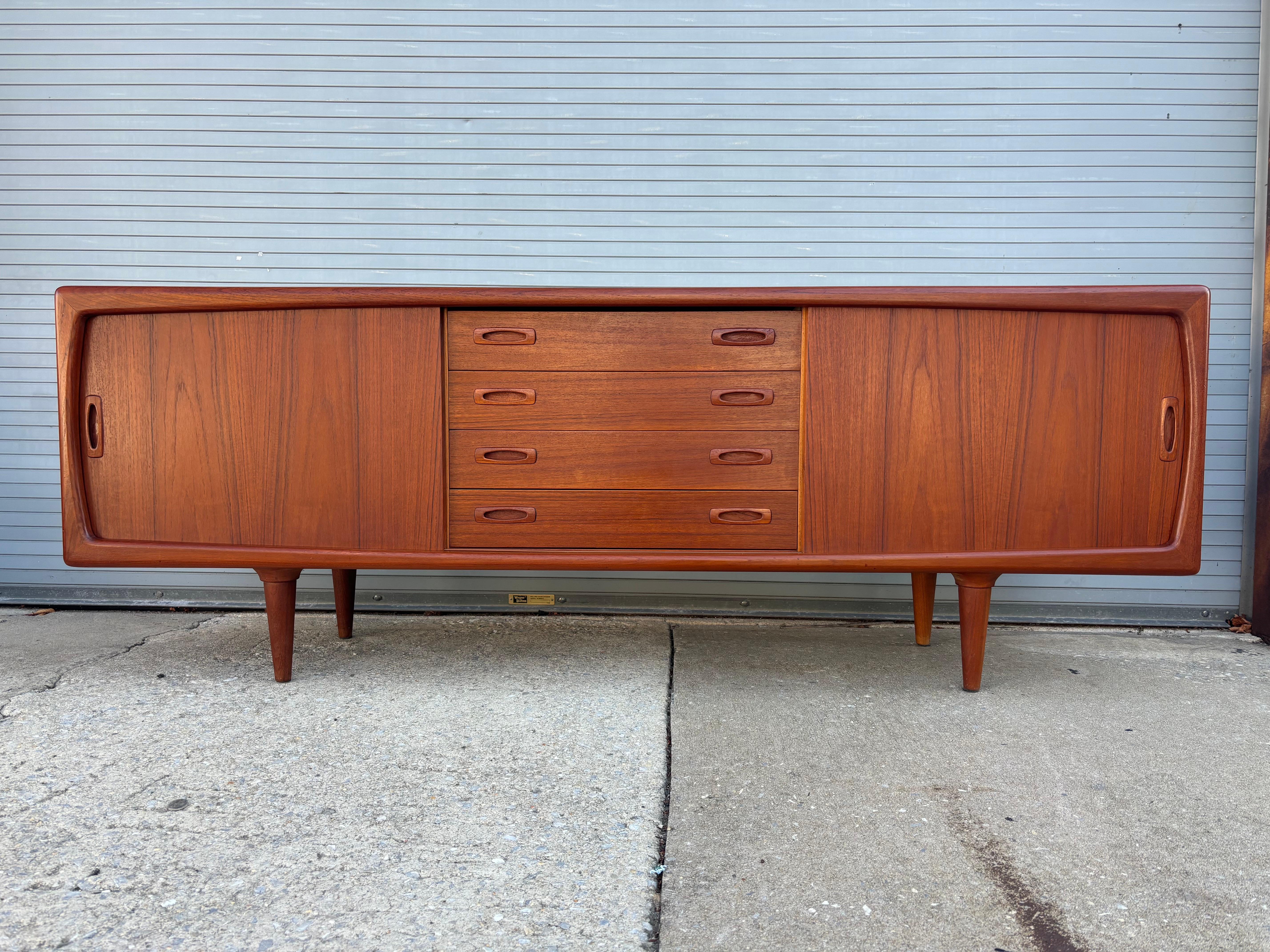 H. P. Hansen Teak Credenza For Sale 8