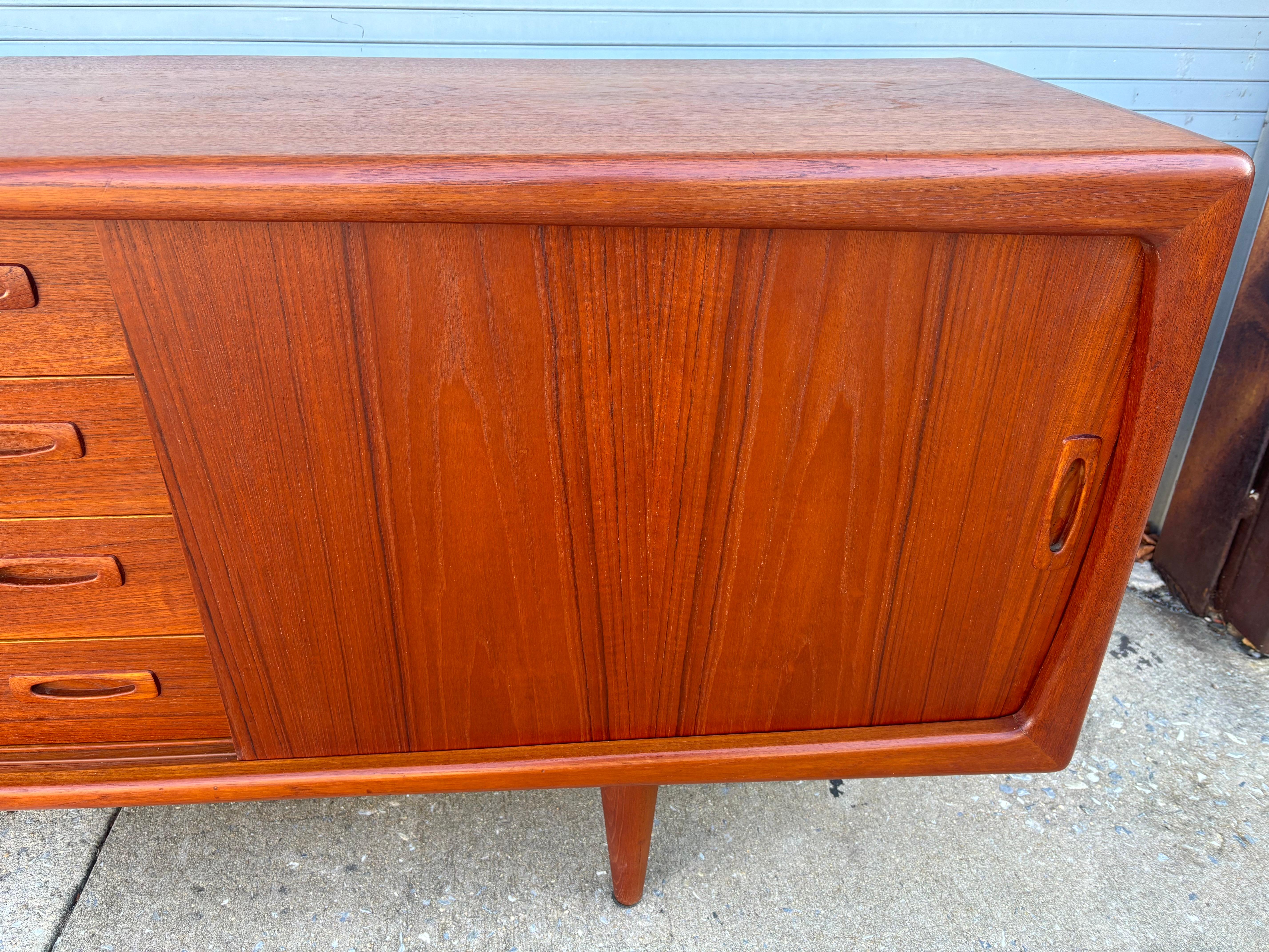 H. P. Hansen Teak Credenza For Sale 9