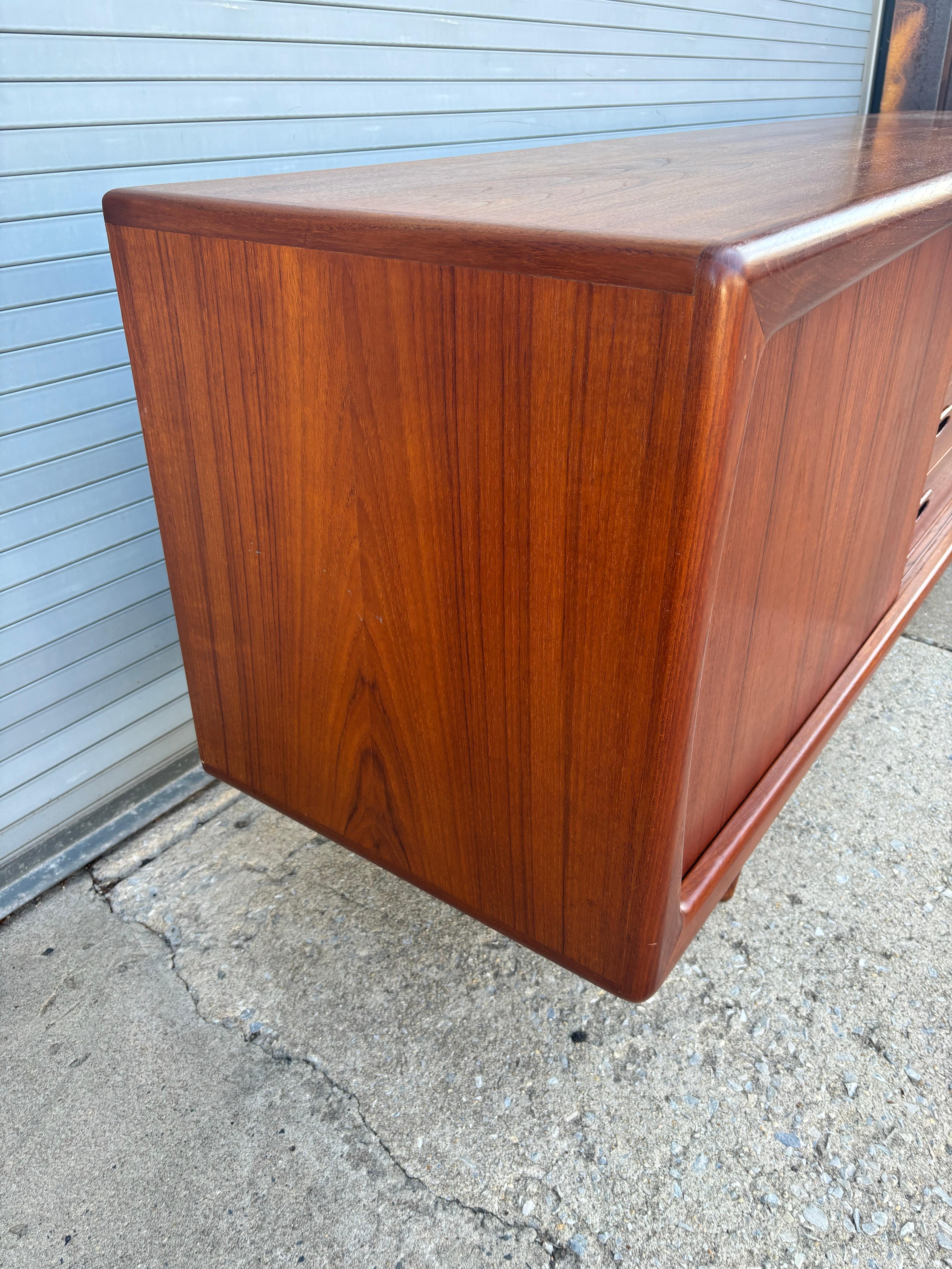 Scandinavian Modern H. P. Hansen Teak Credenza For Sale