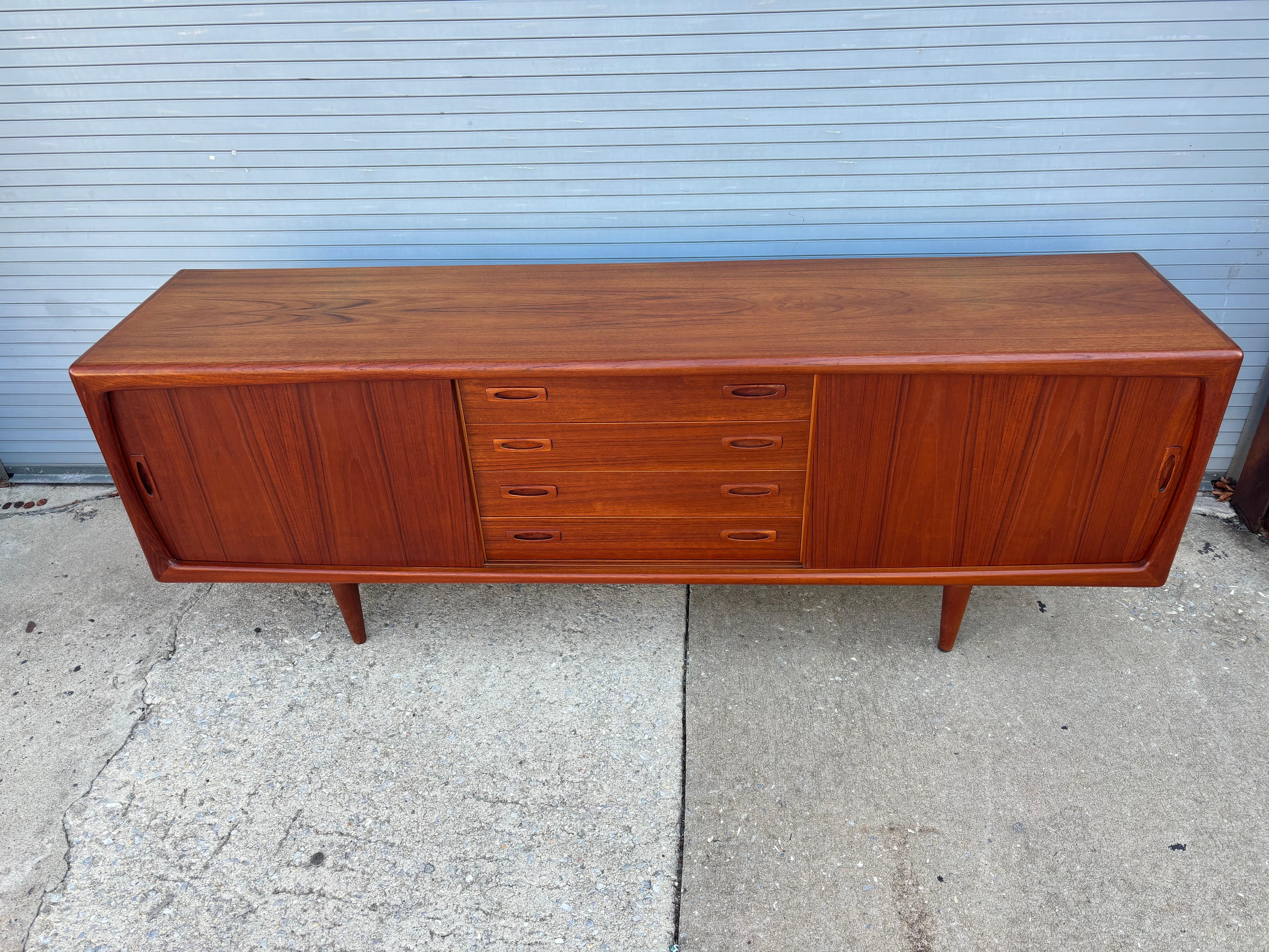 Danish H. P. Hansen Teak Credenza For Sale