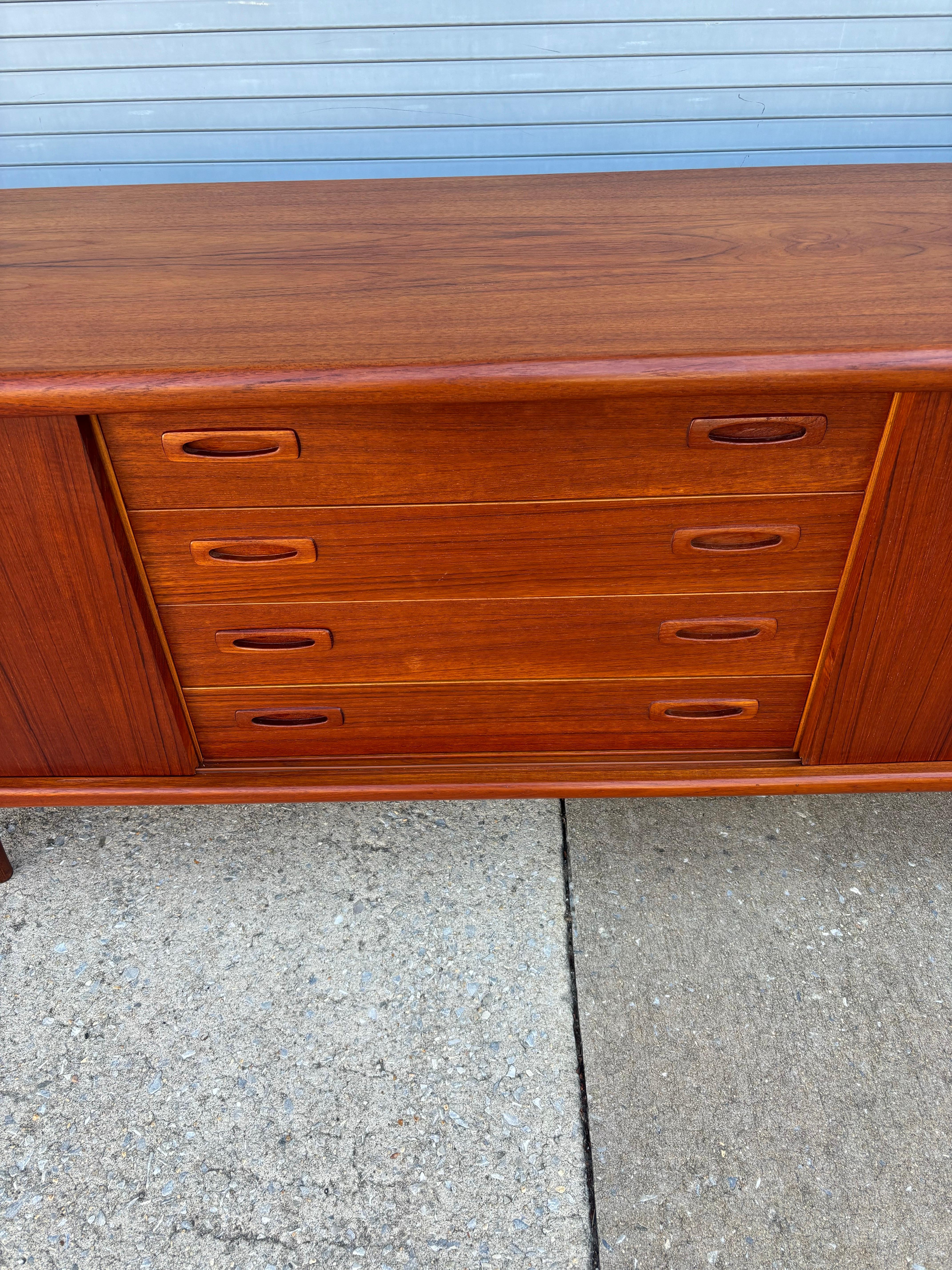 H. P. Hansen Teak Credenza In Good Condition For Sale In Philadelphia, PA