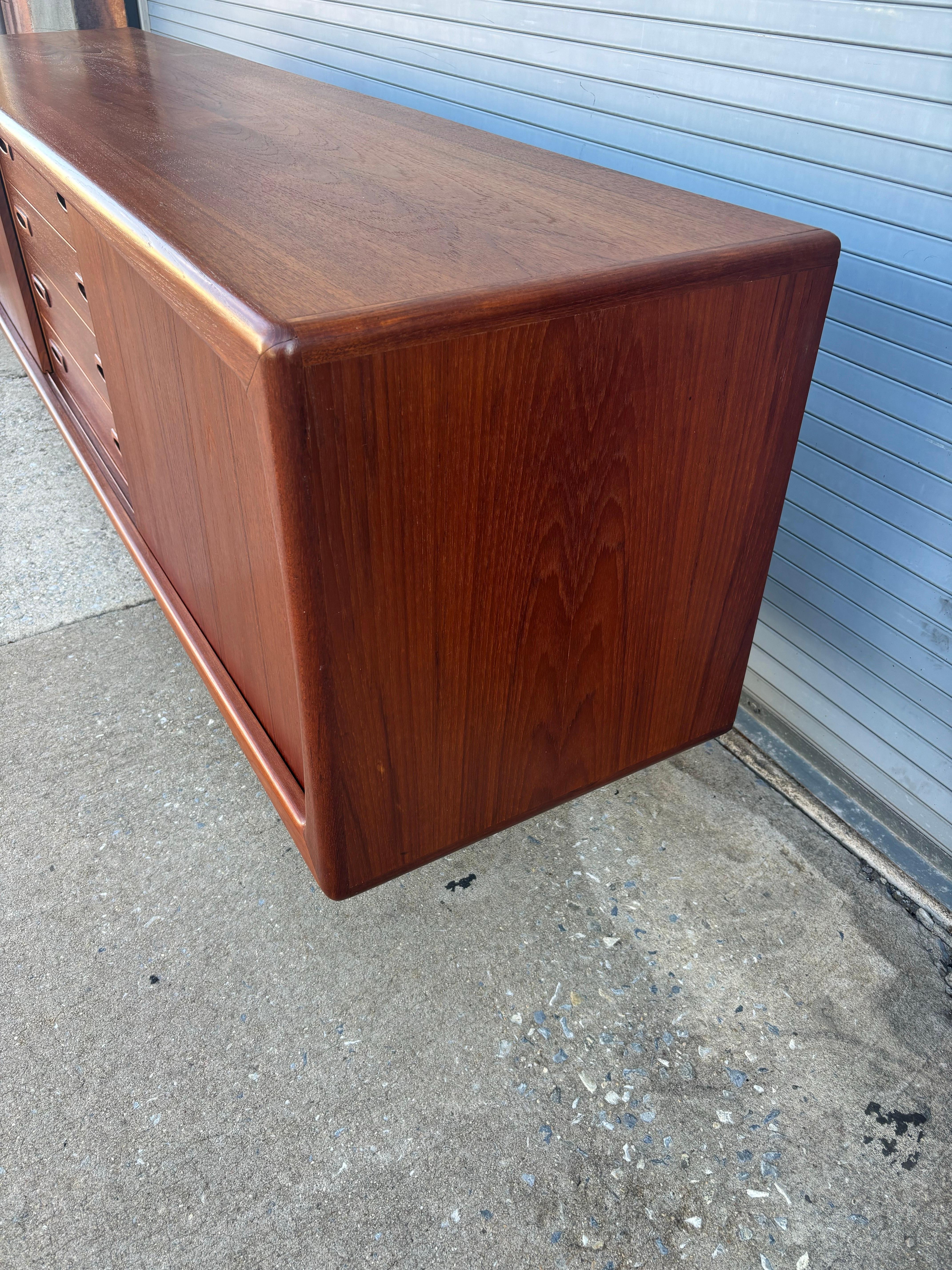 Mid-20th Century H. P. Hansen Teak Credenza For Sale