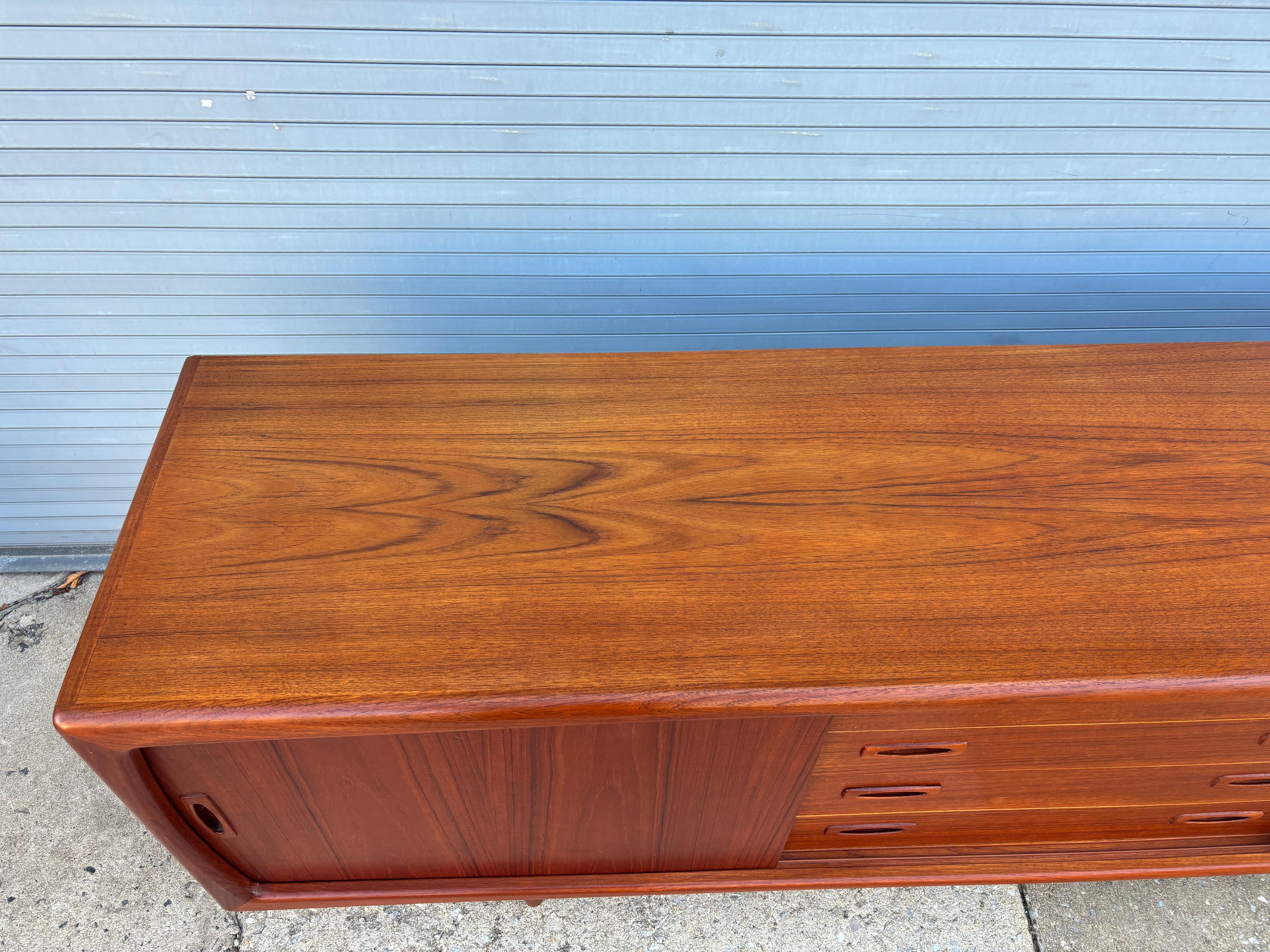 H. P. Hansen Teak Credenza For Sale 1
