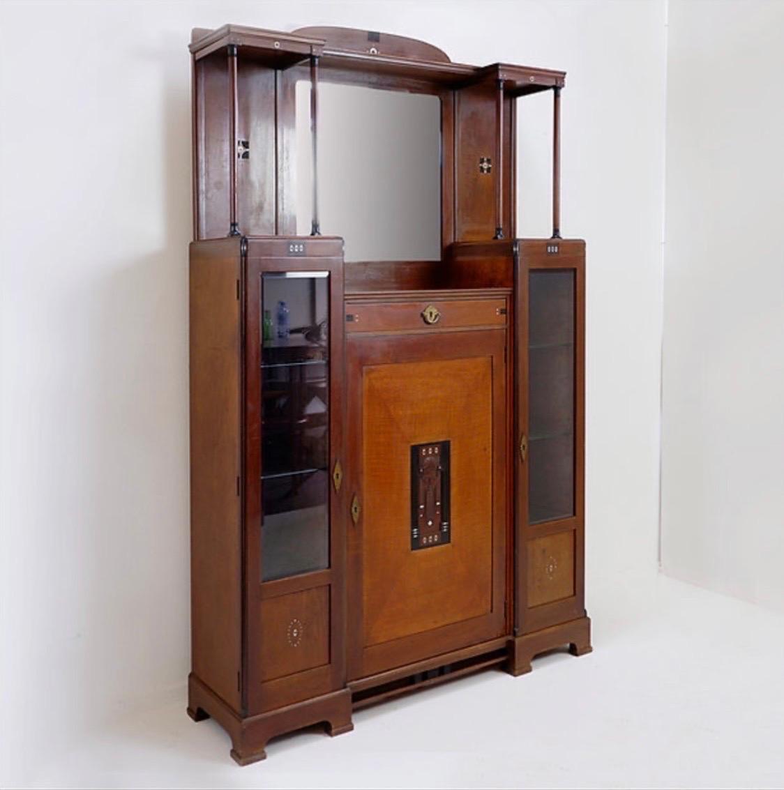 Meuble de rangement / vitrine Art Déco de Den Haag H. Pander & Zonen, vers 1930 en vente 3