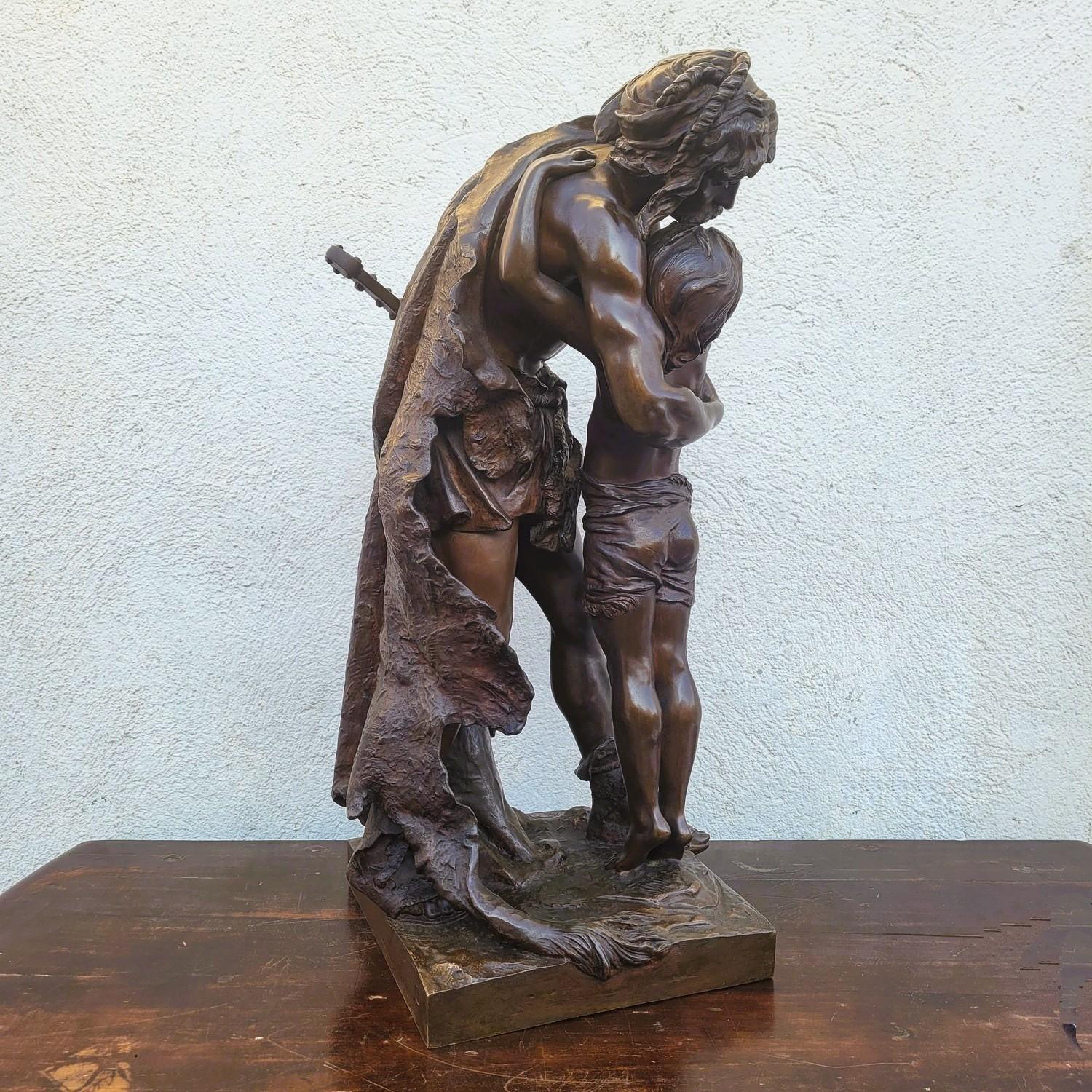 H. Plé (1853-1922), Siot-Decauville, I Galli, bronzo firmato di grandi dimensioni, fine del XIX sec. in vendita 8