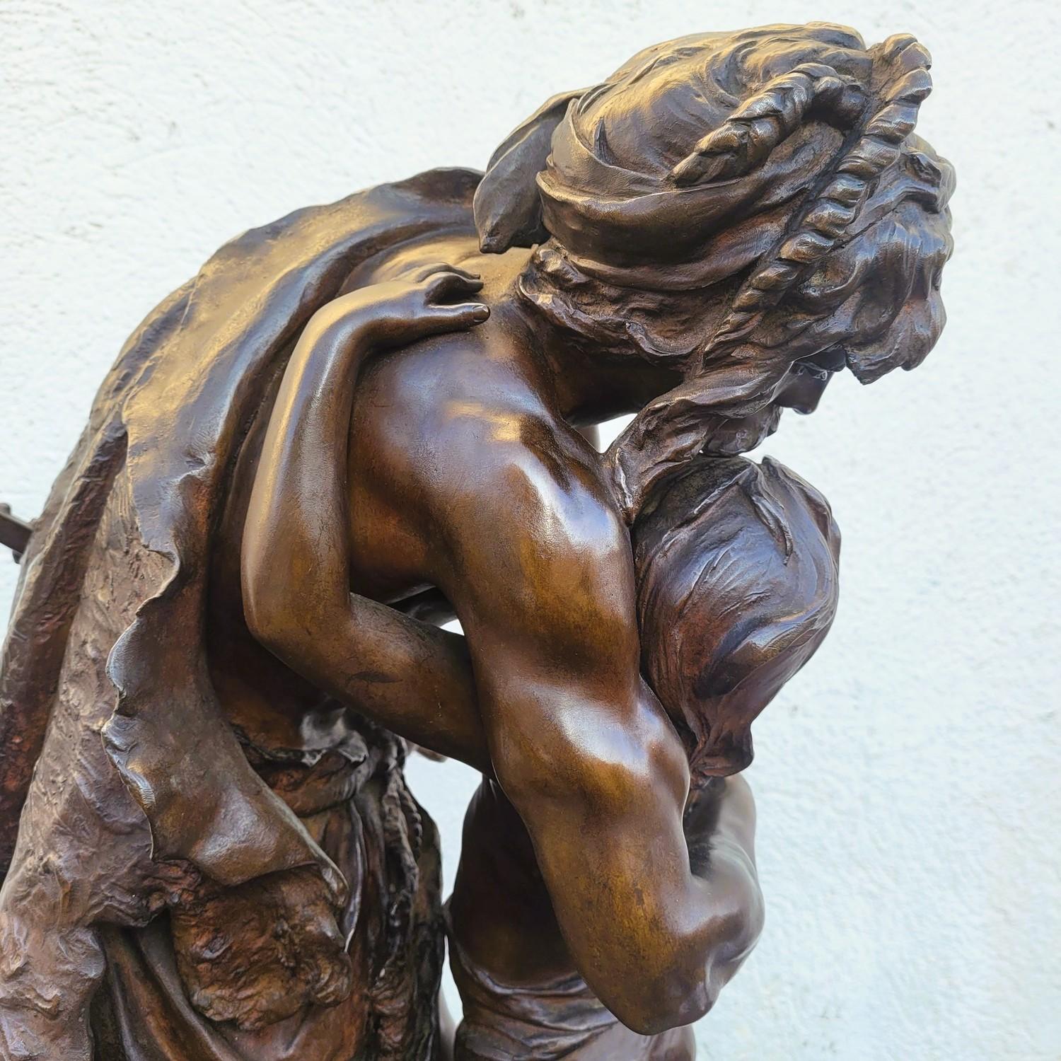 H. Plé (1853-1922), Siot-Decauville, I Galli, bronzo firmato di grandi dimensioni, fine del XIX sec. in vendita 9
