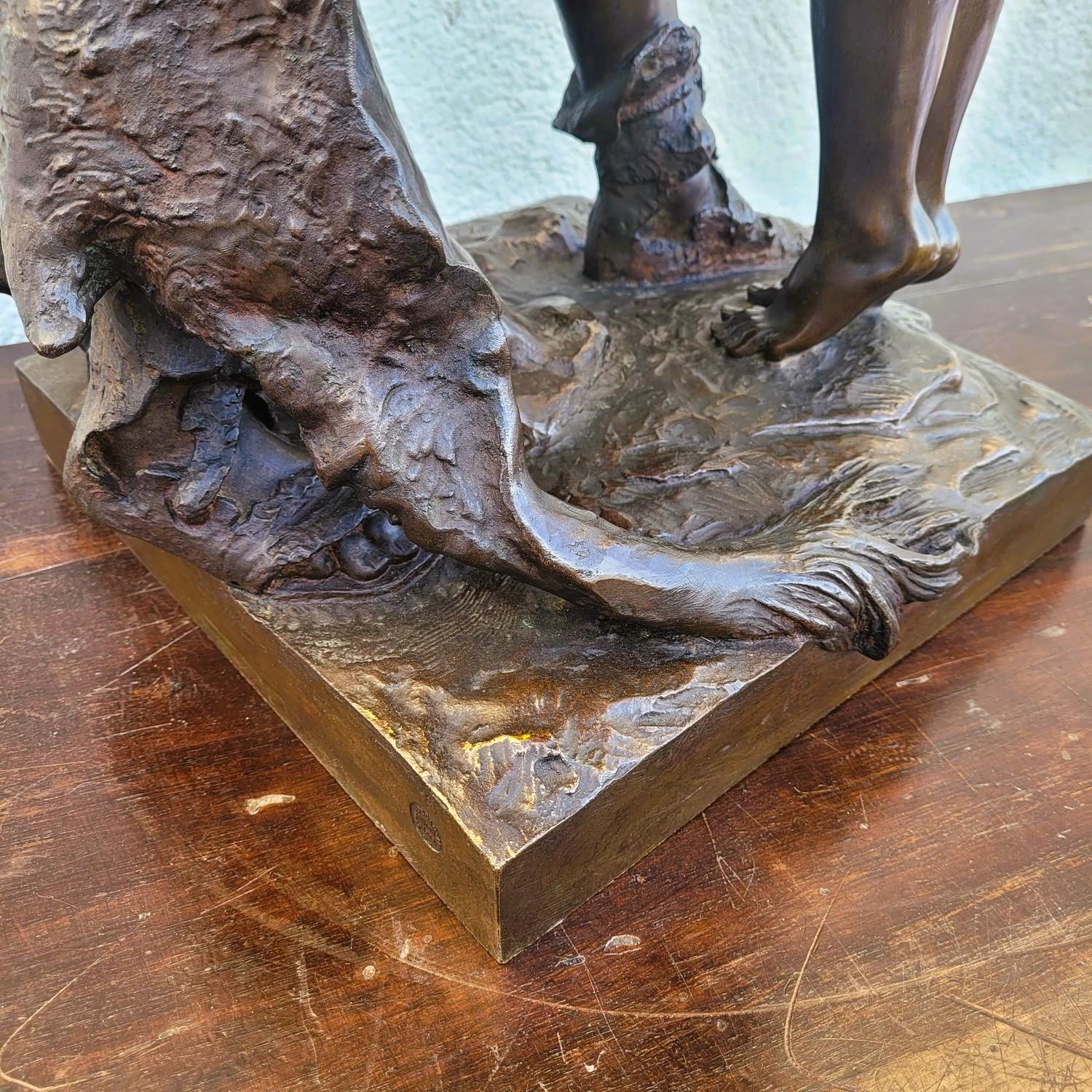 H. Plé (1853-1922), Siot-Decauville, I Galli, bronzo firmato di grandi dimensioni, fine del XIX sec. in vendita 10