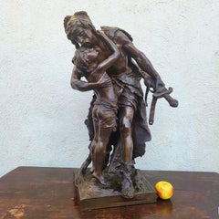 H Plé (1853-1922), Siot-Decauville, The Gauls, grand bronze signé, fin du 19e s.