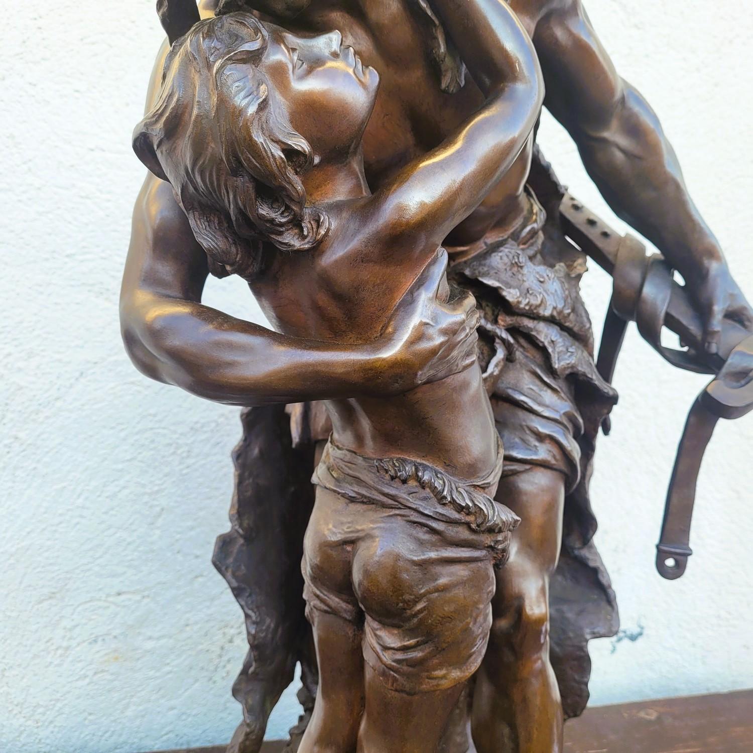 H. Plé (1853-1922), Siot-Decauville, I Galli, bronzo firmato di grandi dimensioni, fine del XIX sec. in vendita 1